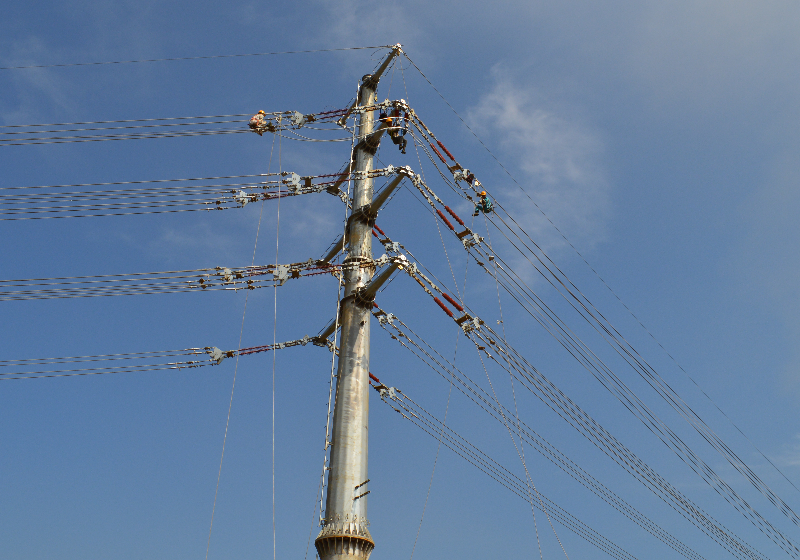 万向一期35KV 架空线路投入使用